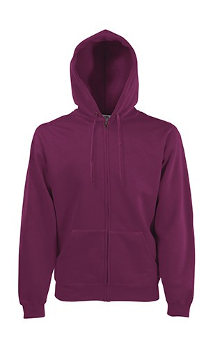 Fruit of the Loom 62-034-0 - Premium Cotton Blend Hooded Zip Sweatshirt