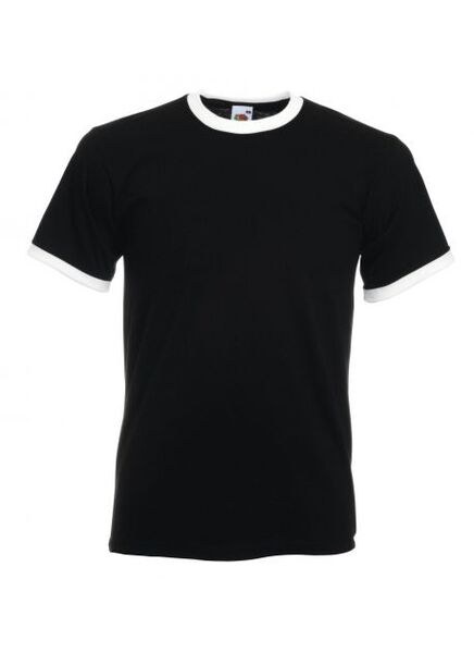 Fruit of the Loom SC245 - Ringer Men's T-Shirt 100% Cotton