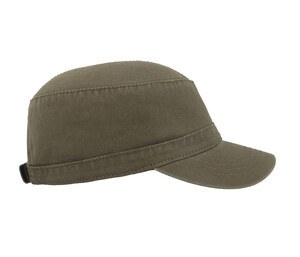Atlantis AT098 - Chic Military Style Cotton Cap with Adjustable Fit