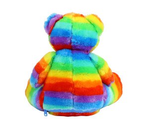 Mumbles MM555 - Zipped multicolored bear soft toy