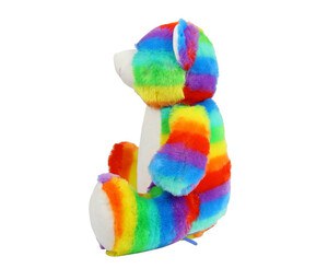 Mumbles MM555 - Zipped multicolored bear soft toy