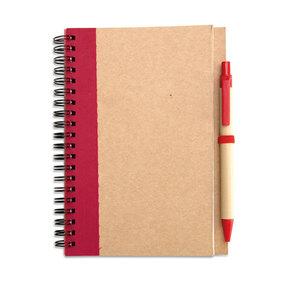 SONORA PLUS Eco-Friendly Recycled Notebook with Pen Set - GiftRetail IT3775