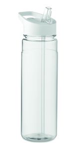 ALABAMA RPET Eco-Friendly 650ml RPET Bottle with Flip Lid and Straw - GiftRetail MO6467