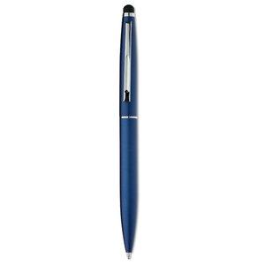 QUIM Elegant Twist Action Pen with Stylus and Blue Ink - GiftRetail MO8211