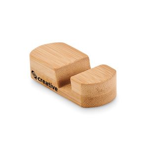 POY Eco-Friendly Bamboo Mini Smartphone Stand - GiftRetail MO6888