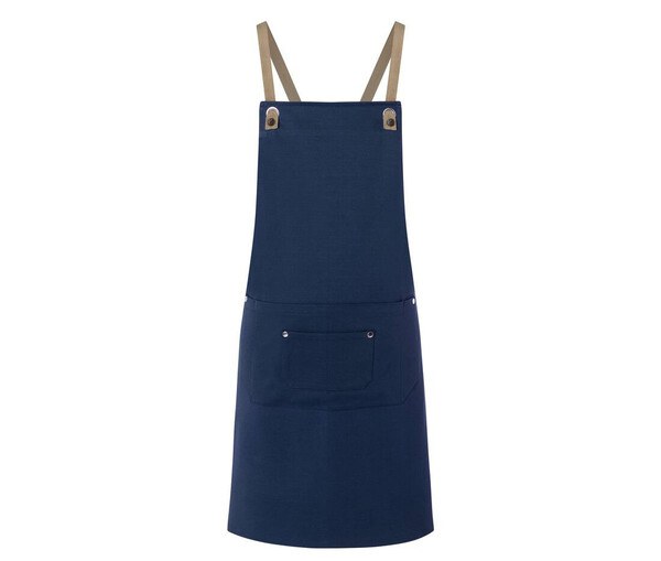 KARLOWSKY KYLS39 - Bib apron with cross straps and pocket