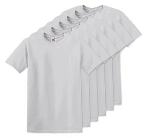 Pack of 60 Fruit of the Loom SC220 - Comfort Fit Fruit of the Loom Round Neck Tee